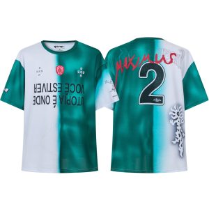 Travis Scott Cactus Jack ‘Utopia Kits’ Soccer Short Sleeve A175 White Green