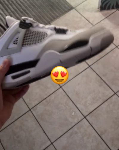 Air Jordan 4 Retro Military Black Grey photo review